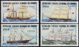 Comoros 1984 Ships 4v, Mint NH, Transport - Ships And Boats - Boten