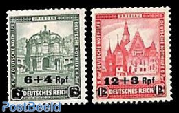 Germany, Empire 1932 Overprints 2v, Mint NH - Ongebruikt