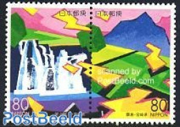 Japan 2000 Miyazaki 2v [:], Mint NH, Nature - Water, Dams & Falls - Unused Stamps