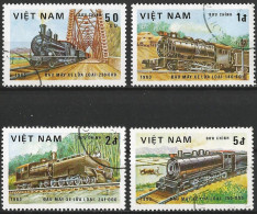 Vietnam 1983 - Mi 1292... - YT 388... ( Locomotives ) - Trenes