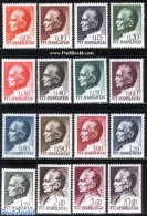 Yugoslavia 1967 Definitives, J.B. Tito 16v, Mint NH - Ongebruikt