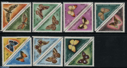 Mali 1964 Postage Due, Butterflies 7x2v [:], Mint NH, Nature - Butterflies - Mali (1959-...)