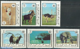Mauritania 1978 WWF, Animals 6v, Mint NH, Nature - Animals (others & Mixed) - Birds - Elephants - Sea Mammals - World .. - Other & Unclassified