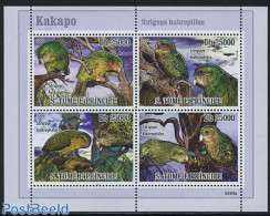 Sao Tome/Principe 2009 Kakapo 4v M/s, Mint NH, Nature - Birds - Parrots - São Tomé Und Príncipe