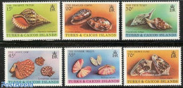 Turks And Caicos Islands 1980 Shells 6v, Mint NH, Nature - Shells & Crustaceans - Vie Marine