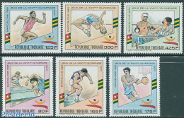 Togo 1989 Olympic Games 6v, Mint NH, Sport - Athletics - Basketball - Boxing - Olympic Games - Table Tennis - Leichtathletik