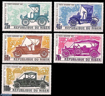 Niger 1969 Automobiles 5v, Mint NH, Transport - Automobiles - Auto's