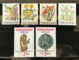 Lot De 6 Timbres Tchécoslovaquie 1990 - Ungebraucht