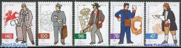 Portugal 1996 Postal Service 5v, Mint NH, Post - Stamps On Stamps - Ongebruikt