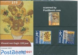 Netherlands 2003 VAN GOGH 3V PRES.PACKET, Mint NH, Art - Modern Art (1850-present) - Vincent Van Gogh - Ongebruikt