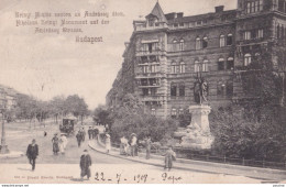 X16- BUDAPEST - MONUMENT  NIKOLAUS ZRINGI  AUF DER ANDRASSY STRASSE  - 1908 - ( 2 SCANS ) - Hungary