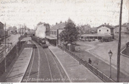 X9-42) SAINT ETIENNE - LA GARE DE LA TERRASSE  -  TRAIN - ( 2 SCANS ) - Saint Etienne