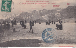 X9-31) LES SPORTS D ' HIVER A LUCHON - SUR LE PLATEAU DE SUPERBAGNERES - 1800 M. + TAMPON CAFE J. PEYROULE - 1914 - Superbagneres