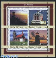 Guinea Bissau 2003 Lighthouses 4v M/s, Mint NH, Various - Lighthouses & Safety At Sea - Phares
