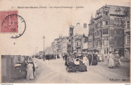 X8-59) MALO LES BAINS (NORD) LA DIGUE PROMENADE - CHALETS   - ANIMEE - 1906 - Malo Les Bains