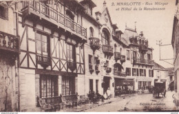 X8-77) MARLOTTE - RUE MURGER ET HOTEL DE LA RENAISSANCE - ANIMEE - ( 2 SCANS ) - Autres & Non Classés