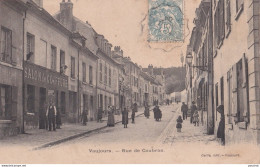 X8-93) VAUJOURS - RUE DE COUBRON -  SALON DE COIFFURE - HABITANTS  - 1904 - Autres & Non Classés