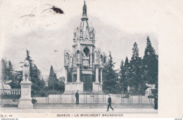 X7- GENEVE -  LE MONUMENT DE BRUNSWICK - 1903 - ( 2 SCANS ) - Other & Unclassified