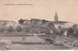 X6-32) AUBIET (GERS) PANORAMA - COTE LEVANT - 1907 -  ( 2 SCANS ) - Sonstige & Ohne Zuordnung