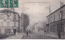 X5-94) ALFORTVILLE - RUE DE VILLENEUVE  - ANIMEE - CAFE BILLARD - Alfortville