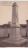 X5-38) HEYRIEUX (ISERE) MONUMENT AUX MORTS DE LA GRANDE GUERRE - ( 2 SCANS ) - Autres & Non Classés