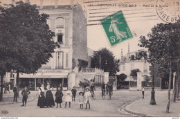 X4-94) FONTENAY SOUS BOIS -  PLACE DE LA STATION - ANIMEE - HABITANTS - 1912 - Fontenay Sous Bois