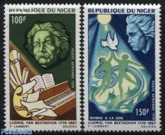 Niger 1970 Beethoven 2v, Mint NH, Performance Art - Music - Muziek