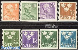 Sweden 1948 Definitives 8v, Mint NH - Ungebraucht