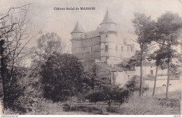 X21-34) MARGON (HERAULT) CHATEAU  FEODAL - ( 2 SCANS ) - Sonstige & Ohne Zuordnung