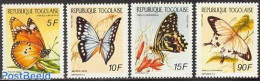 Togo 1990 Butterflies 4v, Mint NH, Nature - Butterflies - Togo (1960-...)