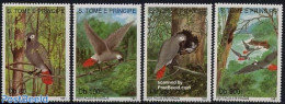 Sao Tome/Principe 1991 Parrots 4v, Mint NH, Nature - Birds - Parrots - Sao Tome And Principe