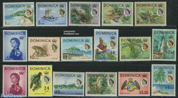 Dominica 1963 Definitives 17v, Mint NH, History - Nature - Transport - Coat Of Arms - Birds - Frogs & Toads - Reptiles.. - Barche