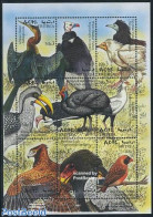 Eritrea 1998 Birds 9v M/s, Mint NH, Nature - Birds - Birds Of Prey - Storks - Erythrée
