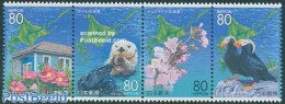 Japan 2005 Hokkaido Nature 4v [:::], Mint NH, Nature - Animals (others & Mixed) - Birds - Flowers & Plants - Unused Stamps