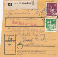 BiZone Paketkarte: 1948 Bäumenheim Nach Haar, Ankunftstempel 1937 !!! - Brieven En Documenten