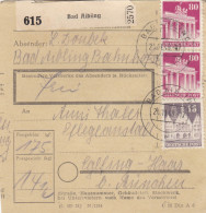 BiZone Paketkarte 1948: Bad Aibling Nach Eglfing-Haar B. München, Pflegeanstalt - Lettres & Documents