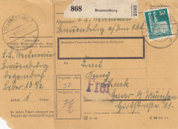 BiZone Paketkarte 1948: Brannenburg Nach Haar - Covers & Documents
