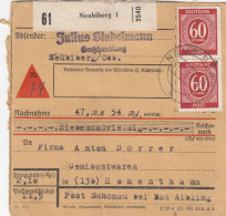 Paketkarte 1947: Neubiberg Nach Hohenthann - Lettres & Documents