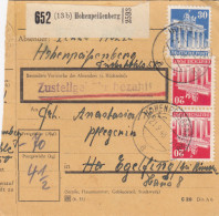 BiZone Paketkarte 1948: Hohenpeißenberg Nach Eglfing, Pflegerin - Storia Postale