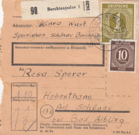 Paketkarte 18.12.1945: Berchtesgaden Nach Hohenthann 20.12.46 !!!  - Lettres & Documents