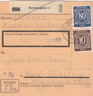 Paketkarte 1947: Berchtesgaden Nach Bad-Aibling - Lettres & Documents