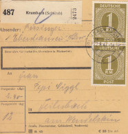 Paketkarte 1947: Krumbach Nach Feilnbach - Lettres & Documents