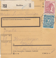 Paketkarte 1947: Buchloe Nach Feilnbach B. Aibling - Lettres & Documents