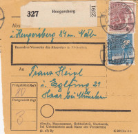 Paketkarte 1948: Hengersberg Nach Haar Bei München - Covers & Documents