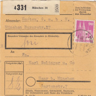 BiZone Paketkarte 1948: München Nach Haar - Lettres & Documents