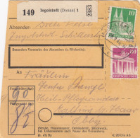 BiZone Paketkarte 1948: Ingolstadt Nach Eglfing B. Haar - Covers & Documents