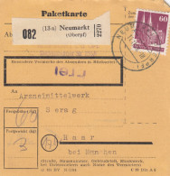 BiZone Paketkarte 1948: Neumarkt Nach Haar Bei München - Lettres & Documents