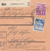 BiZone Paketkarte 1948: Landsberg Nach Haar B. München - Covers & Documents