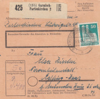 BiZone Paketkarte 1948: Garmisch-Patenkirchen Nach Eglfing-Haar - Covers & Documents