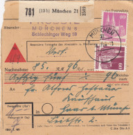 BiZone Paketkarte 1948: München Nach Haar B. München, Nachnahme - Covers & Documents